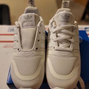 Adidas Kids White Sneakers